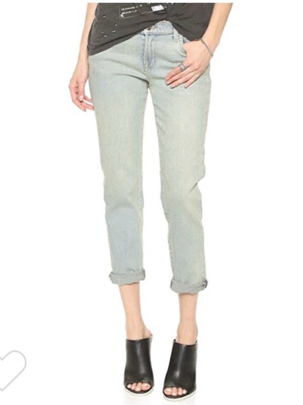 J Brand Ellis Cropped Love Cat Wash Jeans